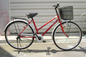 シティサイクル車（荷台・両立スタンド）