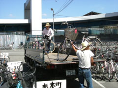 不要自転車の回収
